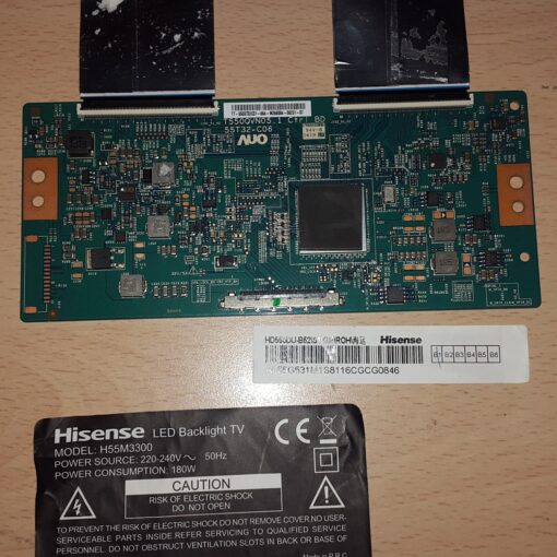 tcon t550qvn05.1 tt-5555t32c01  panel hd550du-b52  tv hisense h55m3300