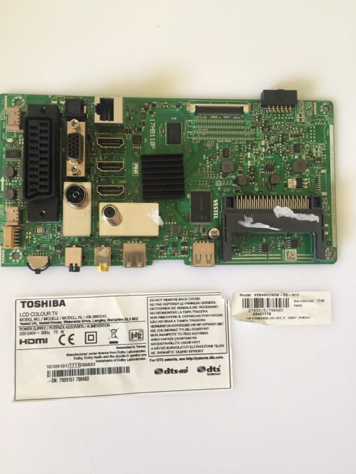 main board 17mb110p 09517r2 panel ves480unds-2d-n12 toshiba 48l3663dg - Imagen 2