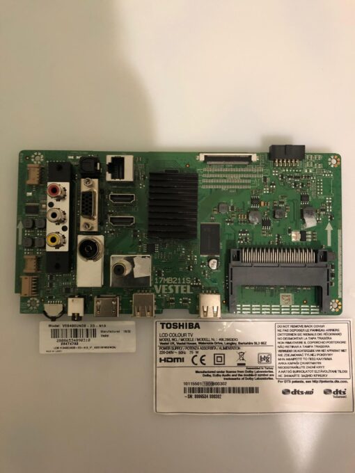 main board 17mb211s 240817r1 panel ves490unds-2d-n13 toshiba 49l2863dg - Imagen 2