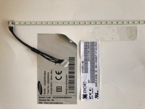 kit tiras led 1 tira LZ9BCHZE LZ9BCN2N extraido de tv samsung UE22D5003BW panel HT215F01-100 - Imagen 2