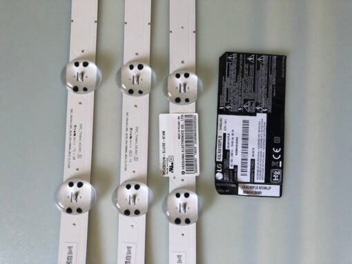 kit de tiras led 3 x 5 43lk61_s ssc_43lk61 eav63992401 lgd 43060 extraido de tv lg 43lk6100plb panel hc430dun-slur2-a14x - Imagen 2