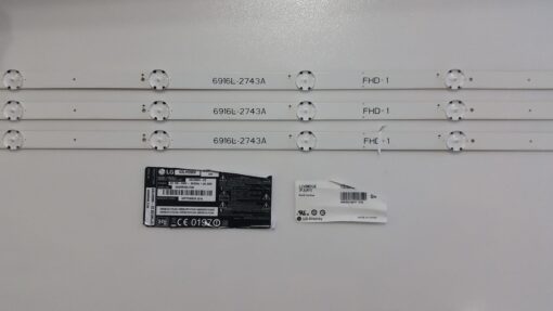 kit tiras de led tv lg 43lh590v 6916l-2743a 33cm-7led-3tiras panel lc430due(fj)(a1) - Imagen 2