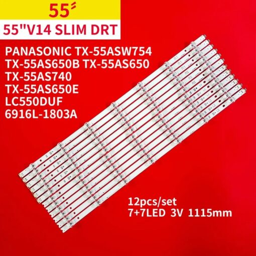 Tiras Led para PANASONIC TX-55AS650 6916l-1803a 7 TIRAS X 2 X 7LEDS  Panel Type LC550DUF - Imagen 2