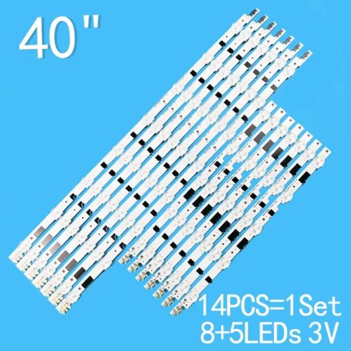 Tiras Led Samsung para UE40F5000,UE40F6500,UE40F6400,UE40F5300  7+7 TIRAS (8+5 LEDS)  Panel Type HF400BGSV1H - Imagen 2