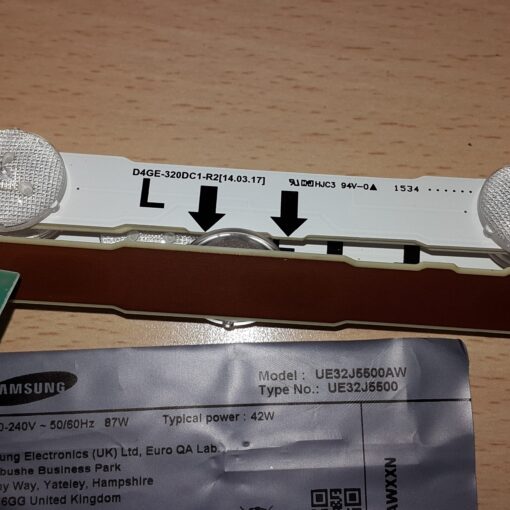Kit tiras de led ue32j5500  d4ge-320dc1-r2 panel cy-gj032bga