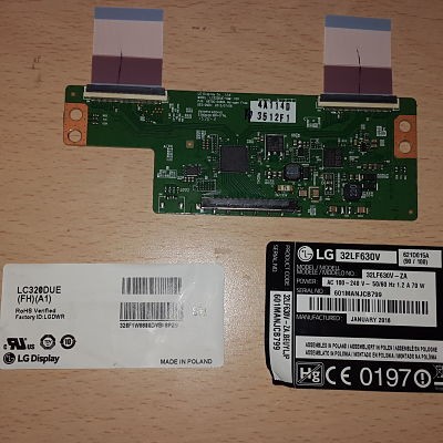 tcon 6870c-0488a 6871l-3512f lc320due-vgm1 v05  panel lc320due (fh)(a1) 32llf630v - Imagen 2