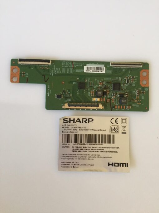 tcon 6870c-0532b 6871l panel lc.48u05g001 hw4951-04c extraido de tv sharp lc-49cfe6241e