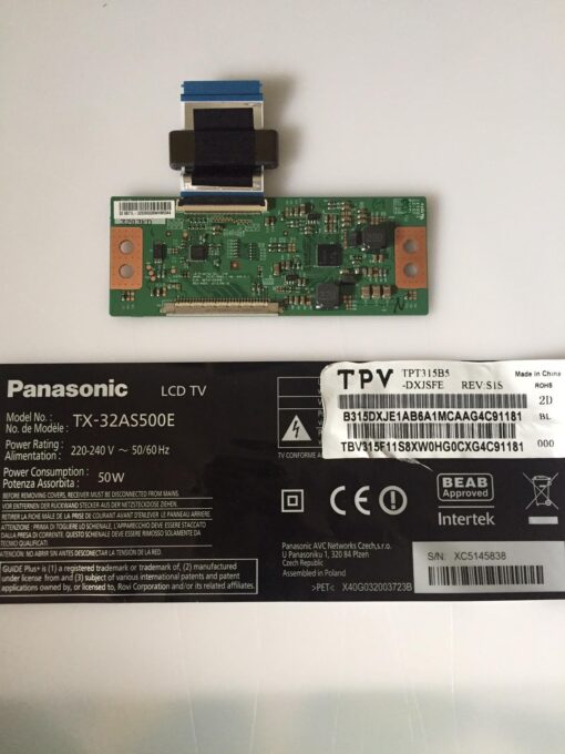 tcon 6870c-0442b 6871l-3203kdqbwhw5044 3203kd panel tpt315b5-dxjsfe b315dxje1ab6 tv panasonic tx-32as500e