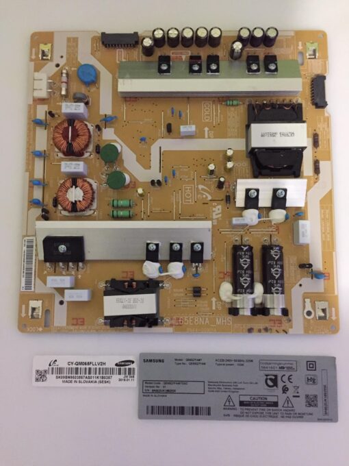 fuente de alimentacion bn44-00901a l65e8na_mhs panel cy-qm065fllv2h tv samsung qe65q7famt