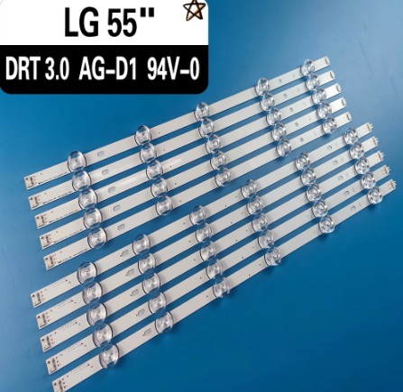 kit de Tiras LED LG 55LF652V 55LB630V 55LB650V LC550DUH FG 55LF5610 55LF580V 55LF5800 55LB630V