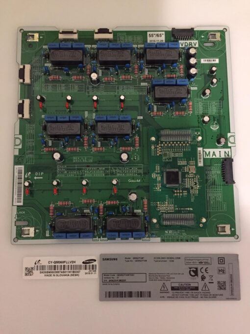 main board bn44-00902b pslf151e09c l65e8nc_msm panel cy-qm065fllv2h tv samsung qe65q7famt