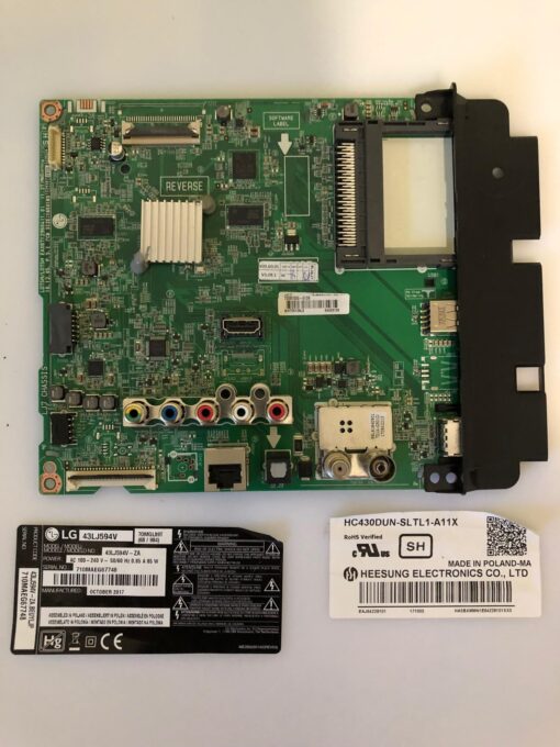 main board eax67129604 (1.0) 70ebt000-01d8 panel hc430dun-sltl1-a11x lg 43lj594v