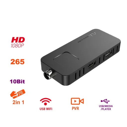 TDT Receptor t2 Mini TV Stick h265 1080P Full HD - Imagen 2