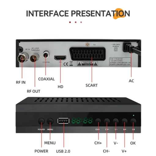 Sintonizador TDT HD Top Box Full HD 1080p Euroconector, antena y HDMI - Imagen 3