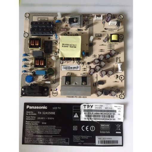 fuente de alimentacion 715g6386-p01-000-003h espj1000x pltv291xap6 panel tpt315b5-dxjsfe b315dxje1ab6 tv panasonic tx-32as500e